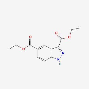 molecular formula C13H14N2O4 B14010258 Diethyl 1H-indazole-3,5-dicarboxylate 