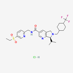 molecular formula C27H36ClF3N4O3S B14010261 Vimirogant hydrochloride 