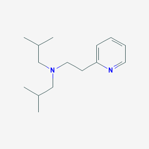 molecular formula C15H26N2 B14010266 2-Methyl-n-(2-methylpropyl)-n-[2-(pyridin-2-yl)ethyl]propan-1-amine CAS No. 6312-33-0