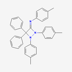 N,1,2-tris(4-methylphenyl)-4,4-diphenyldiazetidin-3-imine