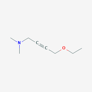 molecular formula C8H15NO B14010299 4-Ethoxy-N,N-dimethylbut-2-yn-1-amine CAS No. 53635-34-0