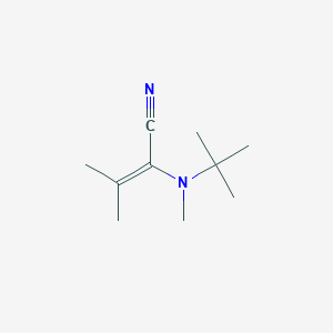 2-[Tert-butyl(methyl)amino]-3-methylbut-2-enenitrile