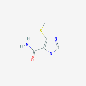 1-Methyl-4-(methylsulfanyl)-1H-imidazole-5-carboxamide