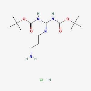 Carbamic acid, [(3-aminopropyl)carbonimidoyl]bis-, bis(1,1-dimethylethyl) ester, monohydrochloride