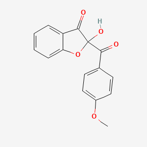 2-Hydroxy-2-(4-methoxybenzoyl)-1-benzofuran-3(2h)-one