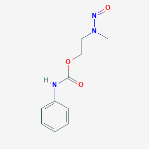 2-[methyl(nitroso)amino]ethyl N-phenylcarbamate