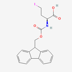 molecular formula C19H18INO4 B14010367 (S)-2-(Fmoc-amino)-4-iodobutanoic acid 