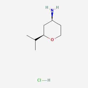 (2R,4S)-2-isopropyltetrahydropyran-4-amine;hydrochloride