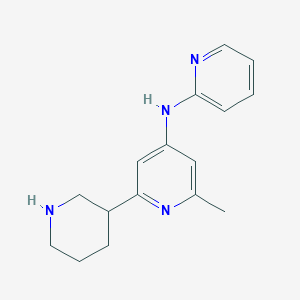 molecular formula C16H20N4 B1401038 (6-甲基-1',2',3',4',5',6'-六氢-[2,3']联吡啶-4-基)-吡啶-2-基-胺 CAS No. 1316220-89-9