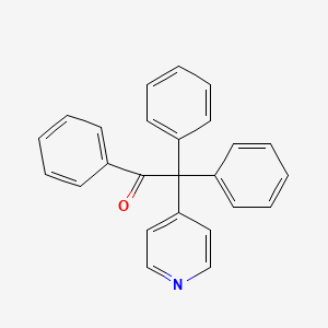 molecular formula C25H19NO B14010380 1,2,2-Triphenyl-2-(pyridin-4-yl)ethan-1-one CAS No. 6634-63-5