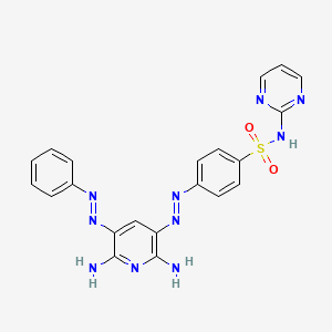 4-[(2,6-diamino-5-phenyldiazenylpyridin-3-yl)diazenyl]-N-pyrimidin-2-ylbenzenesulfonamide