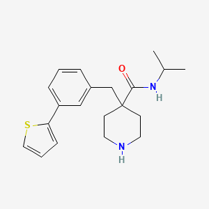 molecular formula C20H26N2OS B1401041 4-(3-噻吩-2-基-苄基)-哌啶-4-羧酸异丙酰胺 CAS No. 1361112-21-1