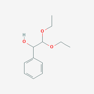 molecular formula C12H18O3 B14010417 2,2-Diethoxy-1-phenylethanol CAS No. 38968-67-1