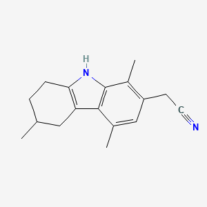 2-(1,4,6-trimethyl-6,7,8,9-tetrahydro-5H-carbazol-2-yl)acetonitrile