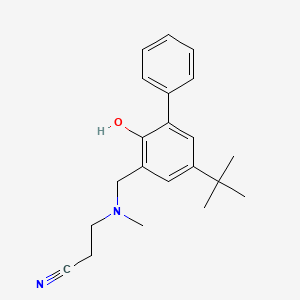 3-[[(5-tert-Butyl-2-hydroxy[1,1'-biphenyl]-3-yl)methyl](methyl)amino]propanenitrile