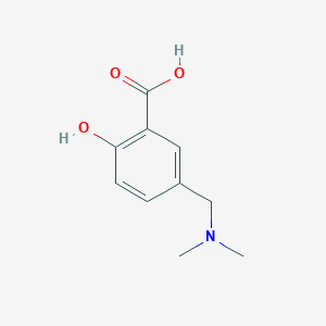 molecular formula C10H13NO3 B14010492 5-[(Dimethylamino)methyl]-2-hydroxybenzoic acid CAS No. 4995-99-7