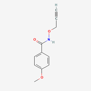 4-Methoxy-N-[(prop-2-yn-1-yl)oxy]benzamide