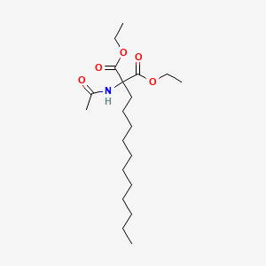 molecular formula C20H37NO5 B14010514 Diethyl(acetylamino)(undecyl)propanedioate CAS No. 5440-58-4