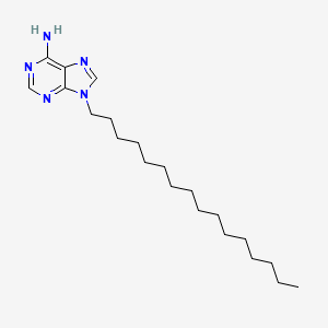 molecular formula C21H37N5 B14010519 9-Hexadecyl-9H-purin-6-amine CAS No. 68180-20-1