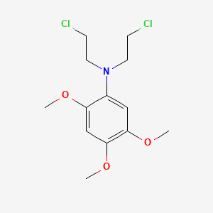 molecular formula C13H19Cl2NO3 B14010520 n,n-Bis(2-chloroethyl)-2,4,5-trimethoxyaniline CAS No. 27096-57-7