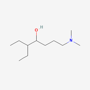 molecular formula C11H25NO B14010522 4-Heptanol, 1-dimethylamino-5-ethyl- CAS No. 69727-20-4