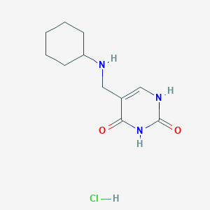 5-[(cyclohexylamino)methyl]-1H-pyrimidine-2,4-dione