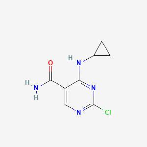 2-Chloro-4-(cyclopropylamino)pyrimidine-5-carboxamide