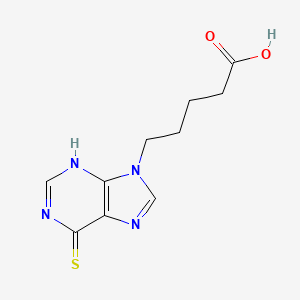 5-(6-mercapto-9H-purin-9-yl)pentanoic acid