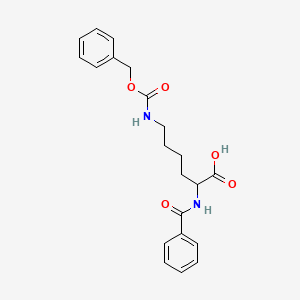 2-Benzamido-6-(phenylmethoxycarbonylamino)hexanoic acid