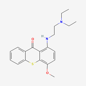 Thioxanthen-9-one, 1-((2-(diethylamino)ethyl)amino)-4-methoxy-