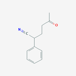 5-Oxo-2-phenylhexanenitrile