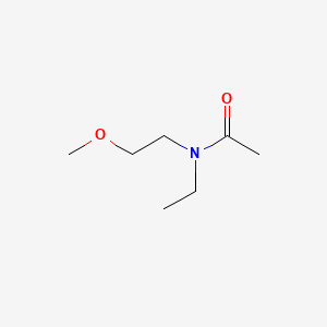 molecular formula C7H15NO2 B14010621 N-Ethyl-N-(2-methoxyethyl)acetamide CAS No. 7404-72-0