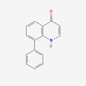 molecular formula C15H11NO B14010632 8-Phenylquinolin-4(1h)-one CAS No. 92724-47-5