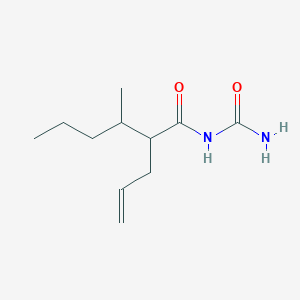 molecular formula C11H20N2O2 B14010645 N-carbamoyl-3-methyl-2-prop-2-enylhexanamide CAS No. 88374-61-2