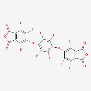 4,5,7-Trifluoro-6-[2,3,5,6-tetrafluoro-4-[(4,6,7-trifluoro-1,3-dioxo-2-benzofuran-5-yl)oxy]phenoxy]-2-benzofuran-1,3-dione