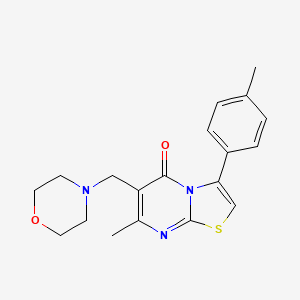 7-Methyl-3-(4-methylphenyl)-6-(morpholin-4-ylmethyl)-[1,3]thiazolo[3,2-a]pyrimidin-5-one