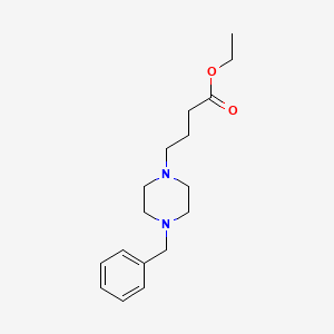 Ethyl 4-(phenylmethyl)-1-piperazinebutanoate