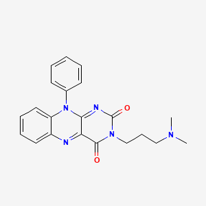 3-[3-(Dimethylamino)propyl]-10-phenylbenzo[g]pteridine-2,4-dione