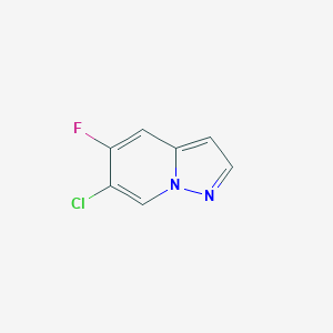 molecular formula C7H4ClFN2 B14010708 6-Chloro-5-fluoropyrazolo[1,5-A]pyridine 