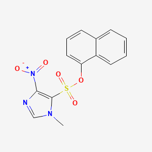 Naphthalen-1-yl 3-methyl-5-nitroimidazole-4-sulfonate