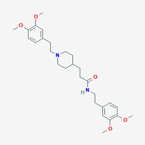 n-[2-(3,4-Dimethoxyphenyl)ethyl]-3-{1-[2-(3,4-dimethoxyphenyl)ethyl]piperidin-4-yl}propanamide