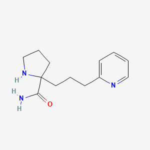 molecular formula C13H19N3O B1401073 2-(3-(吡啶-2-基)丙基)吡咯烷-2-甲酰胺 CAS No. 1316227-40-3