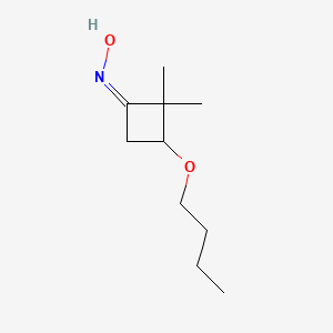 molecular formula C10H19NO2 B14010787 N-[(1E)-3-butoxy-2,2-dimethylcyclobutylidene]hydroxylamine 