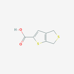 molecular formula C7H6O2S2 B1401080 4,6-Dihydrothieno[3,4-b]thiophene-2-carboxylic acid CAS No. 7712-05-2