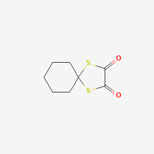 molecular formula C8H10O2S2 B14010801 1,4-Dithiaspiro[4.5]decane-2,3-dione CAS No. 4475-47-2