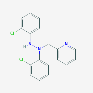 2-((1,2-Bis(2-chlorophenyl)hydrazino)methyl)pyridine