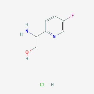 molecular formula C7H10ClFN2O B1401084 2-Amino-2-(5-fluoropyridin-2-yl)ethanol hydrochloride CAS No. 1073149-17-3