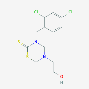 3-[(2,4-Dichlorophenyl)methyl]-5-(2-hydroxyethyl)-1,3,5-thiadiazinane-2-thione