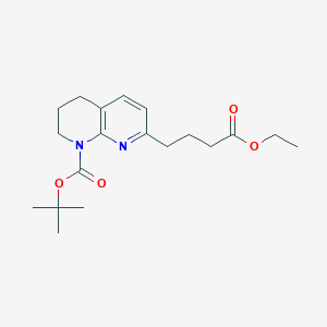 Tert-butyl 7-(4-ethoxy-4-oxobutyl)-3,4-dihydro-1,8-naphthyridine-1(2H)-carboxylate