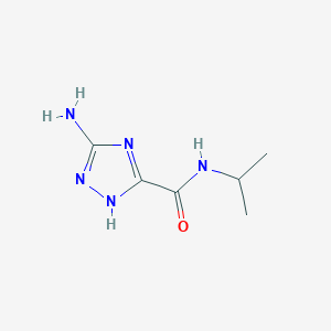 molecular formula C6H11N5O B1401091 3-Amino-N-isopropyl-1H-1,2,4-triazole-5-carboxamide CAS No. 932723-98-3